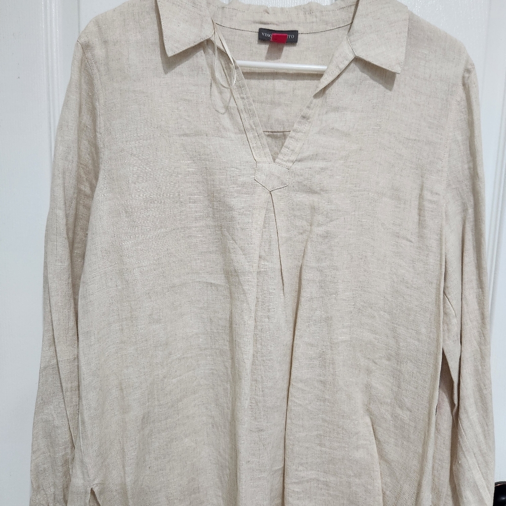 Vince Camuto Cream Long Sleeve Shirt